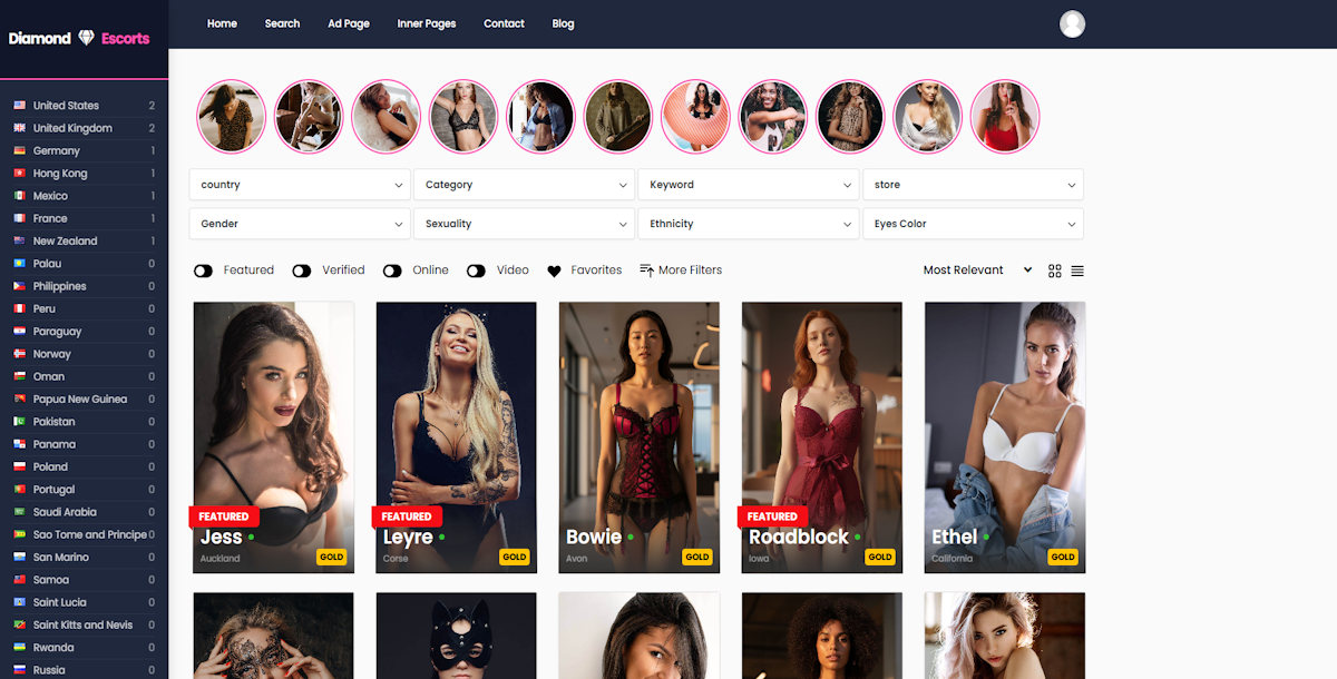 PremiumPress Escort WordPress Theme