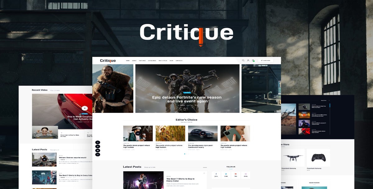 Critique Newspaper & Review Magazine Theme